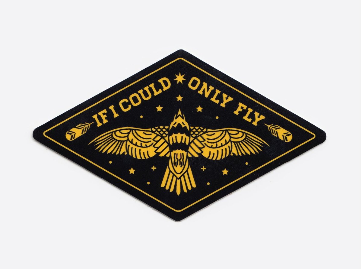 Image of If I Could Only Fly Sticker