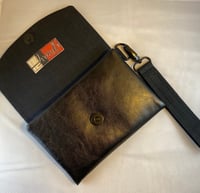 Image 2 of Kimiya Wallet- Blue Gold African Print