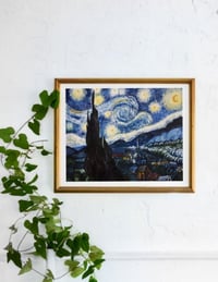 "The Starry Night" by Vincent van Gogh Acrylic Painting Print