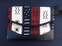Image 4 of Designs By IvoryB Fanny Pack- Multi Print Mudcloth