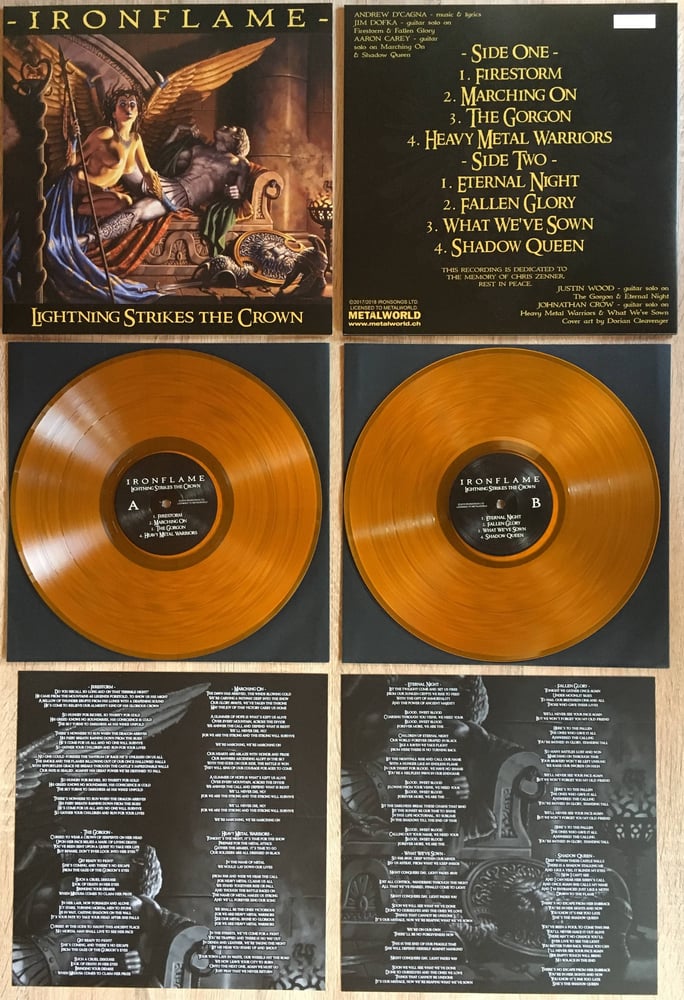 Image of IRONFLAME - Lightning strikes the crown (Repress, 180 g)