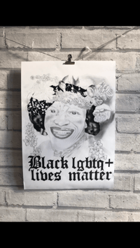Black LGBTQ+ lives matter print