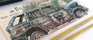 'Jaguar Land Rover Coronavirus Bailout' (on vintage £1 note)