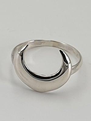 Image of CRESCENT MOON Sterling Silver Ring