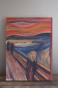 "The Scream"  by Edvard Munch Recreation Painting Print