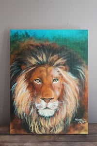 "The King Of Beasts" Acrylic Painting PRINT