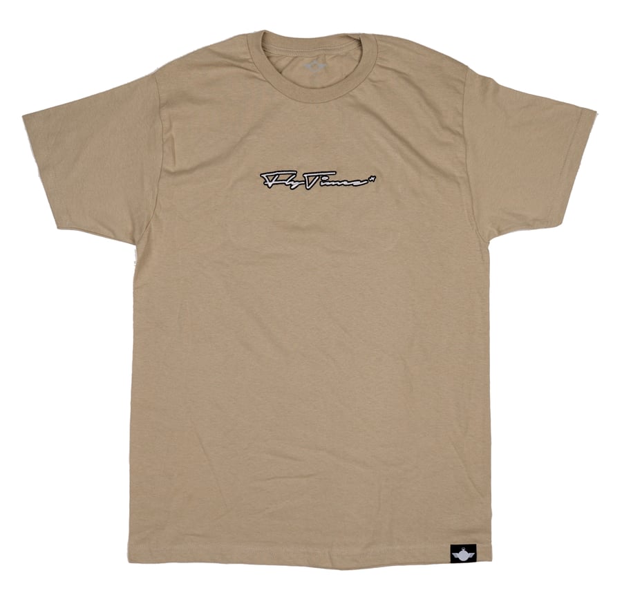 Image of FlyTimez "Signature" Embroidered Tee (Sand)