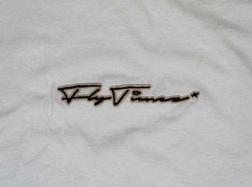 Image of FlyTimez "Signature" Embroidered Tee (White)