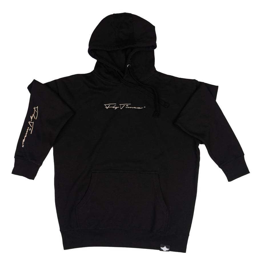 Image of FlyTimez "Signature" Embroidered Hoodie (Black)