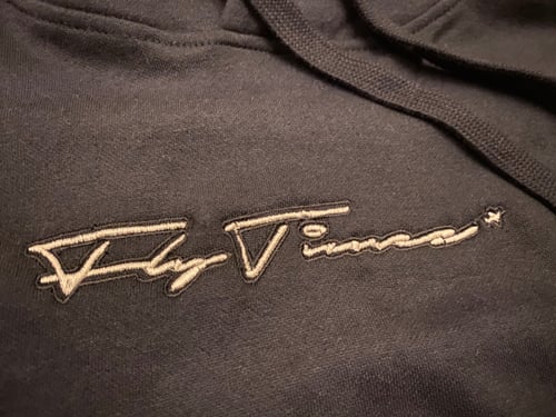 Image of FlyTimez "Signature" Embroidered Hoodie (Black)