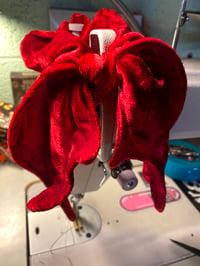 Image 2 of Red Velvet  Bat Wing Scrunchie 