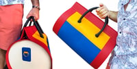 Leather bag 48 hours (Red, white, yellow, blue)