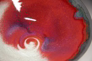 Copper red bowl (e046)