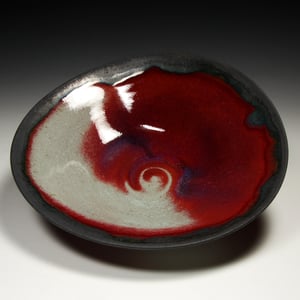Copper red bowl (e046)