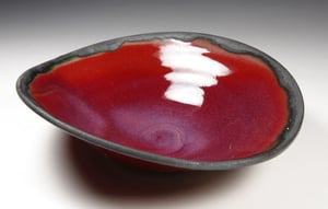 Copper red bowl (e047)