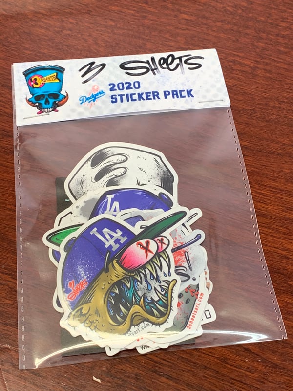 Image of 3 Sheets DODGER Sticker Packs