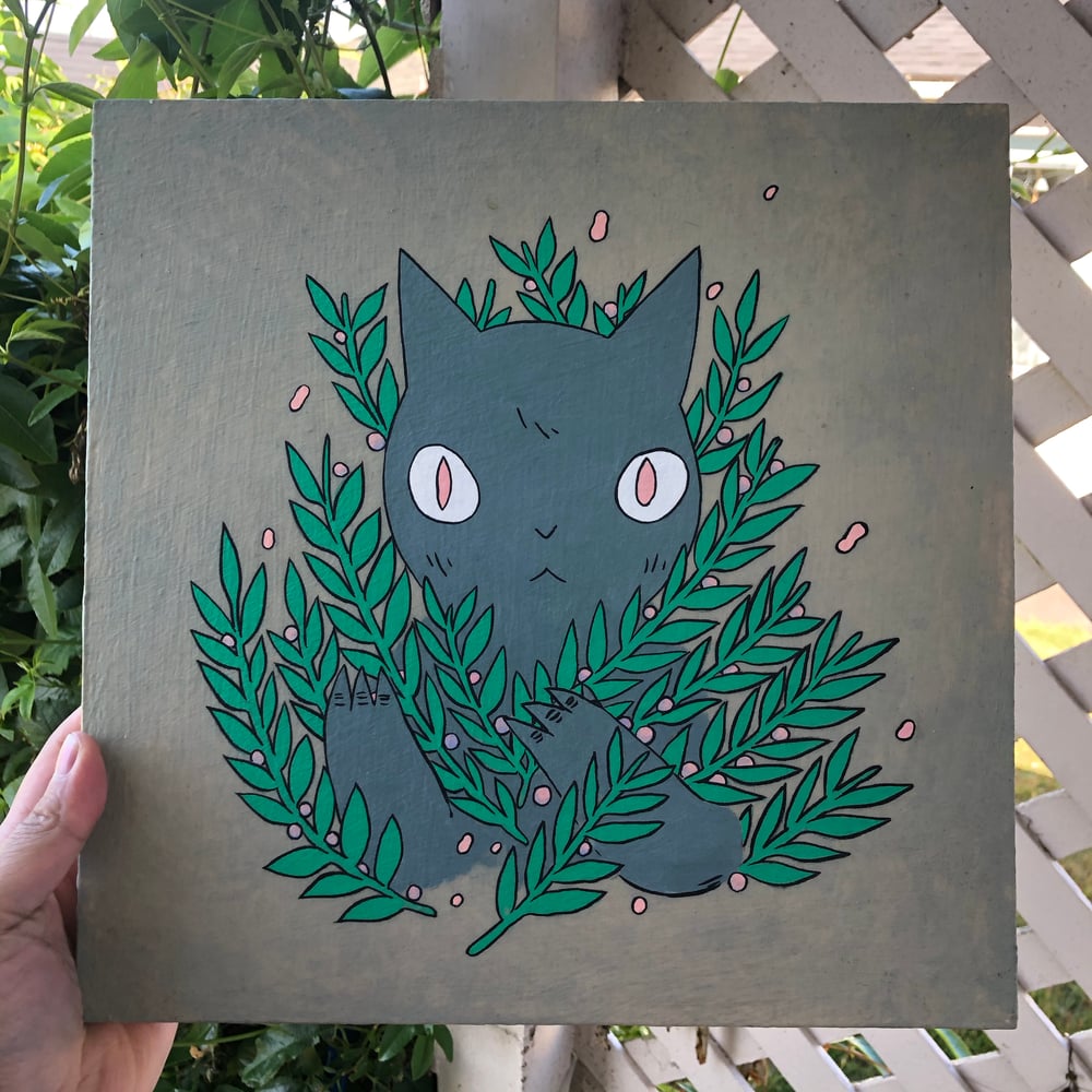 Image of Bush Cat Painting