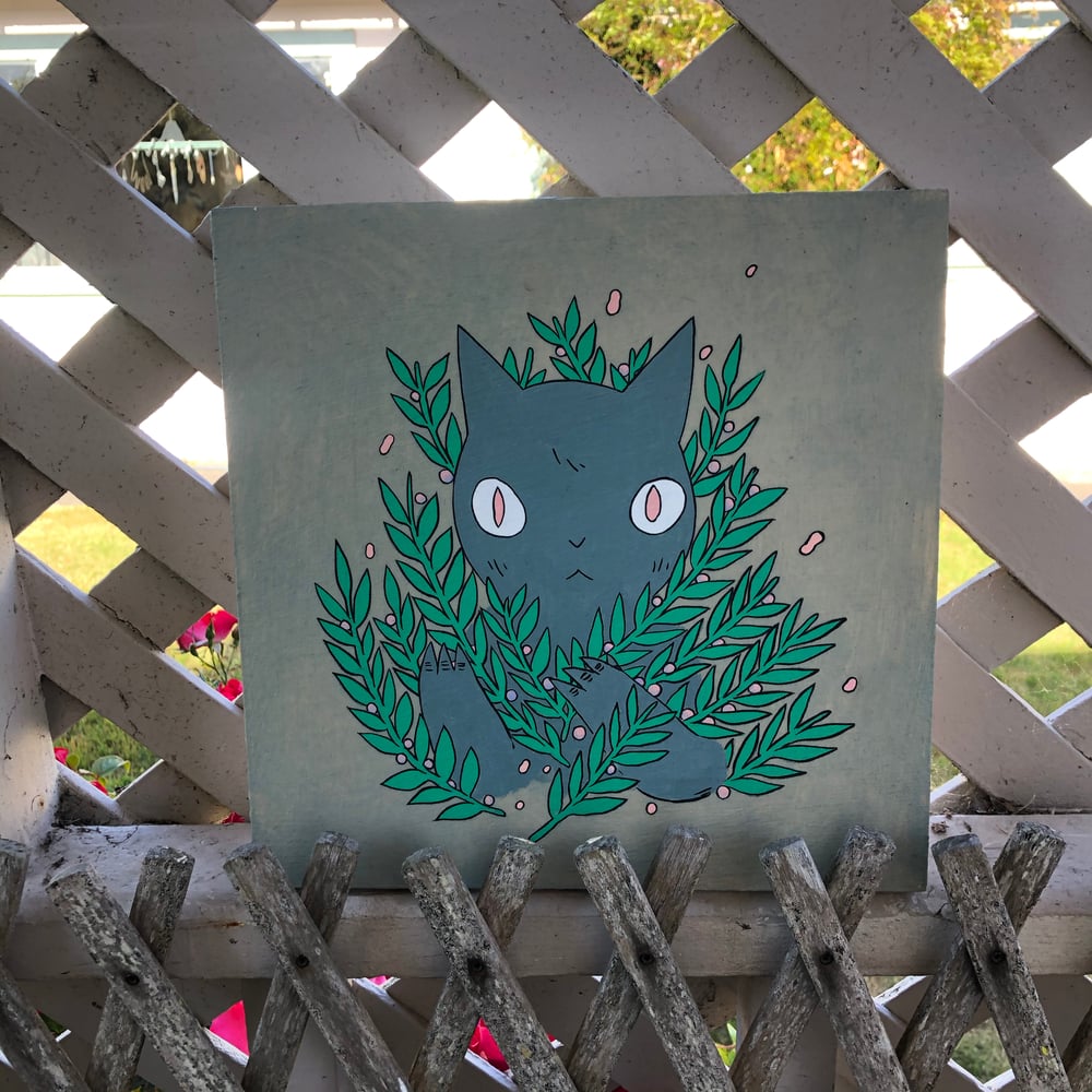 Image of Bush Cat Painting