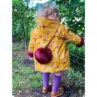 Image 2 of Mustard floral winter coat 