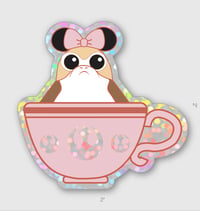 Image 2 of Teacup Glitter Sticker 