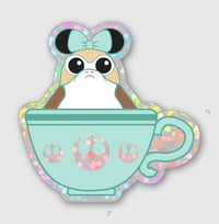 Image 3 of Teacup Glitter Sticker 