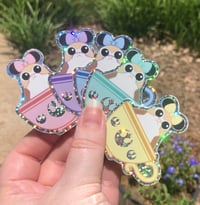 Image 1 of Teacup Glitter Sticker 