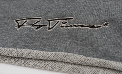 Image of FlyTimez "Signature" Embroidered Shorts (Grey)