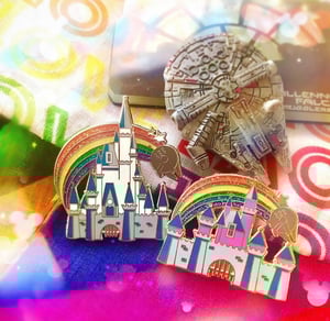 Image of Rainbow castles - Enamel pins
