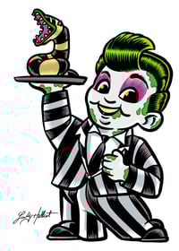 Beetle Juice Big Boy 8x10 Signed Print