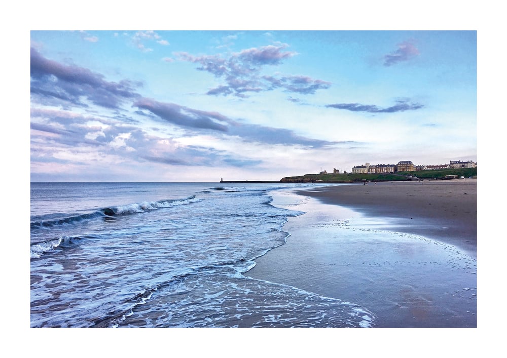 Dipping a Toe at Dusk, Tynemouth Longsands