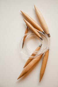 Image 2 of Bamboo Circular Knitting Needles 