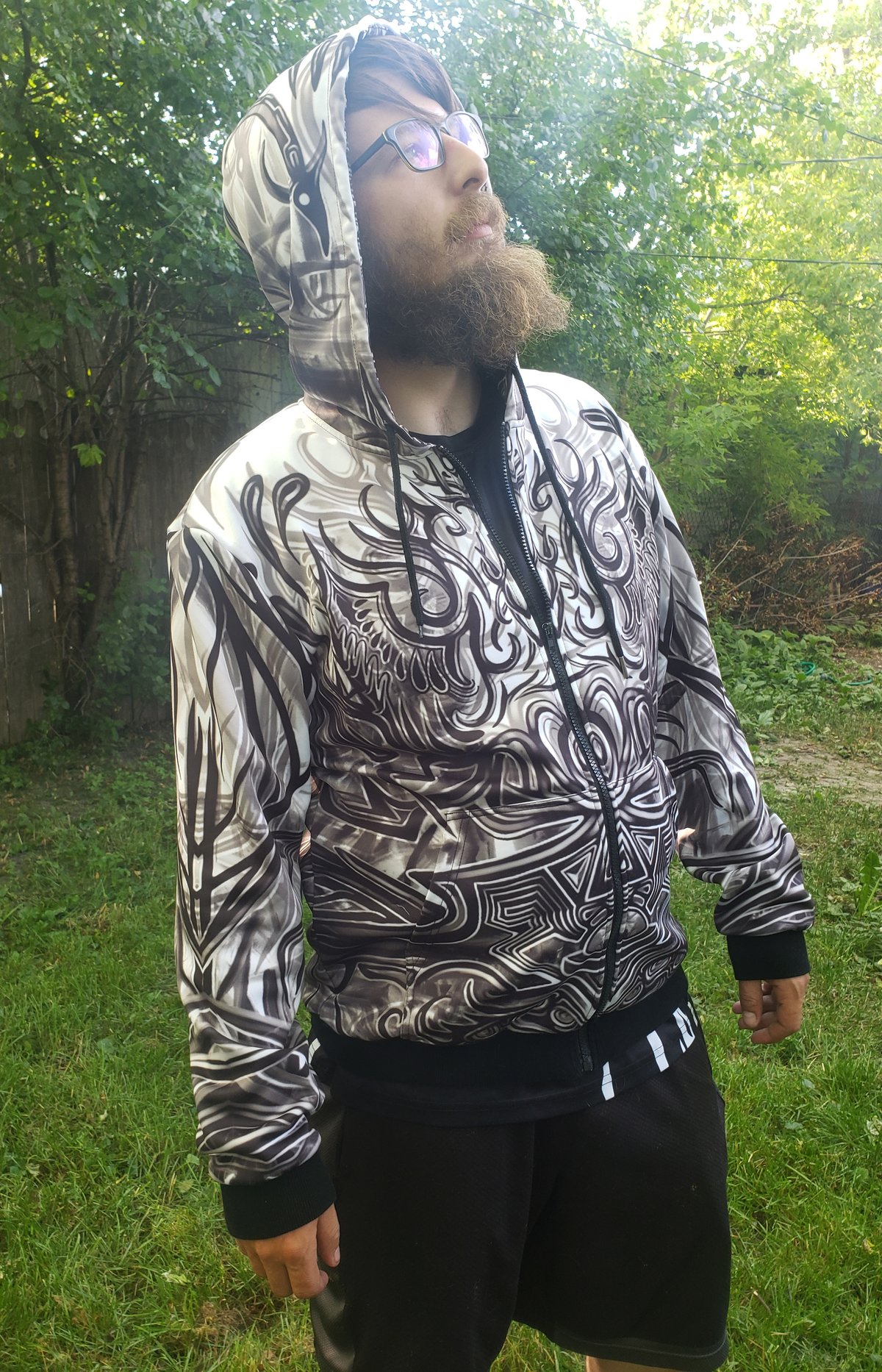 Image of Project: "Squiggles" sublimated hoodie