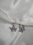 Image 2 of Silver Angel Earrings