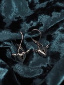 Image 3 of Fly Away Heart Locket Earrings