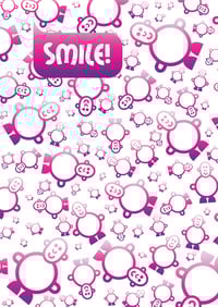 Image 3 of Mr Smileyman Pink Smile Greeting Card