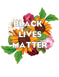 Black Lives Matter Flower Tee