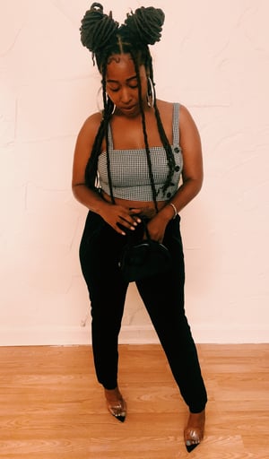 Image of Houndstooth Crop tank 