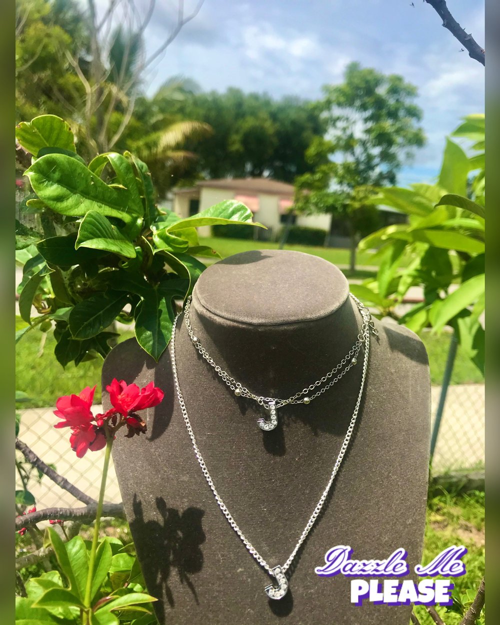 Image of Dazzle initial necklace/bracelet 