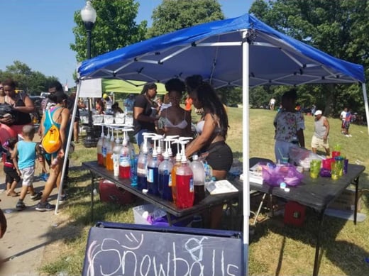 Koncoctions by Keera mobile snowball stand
