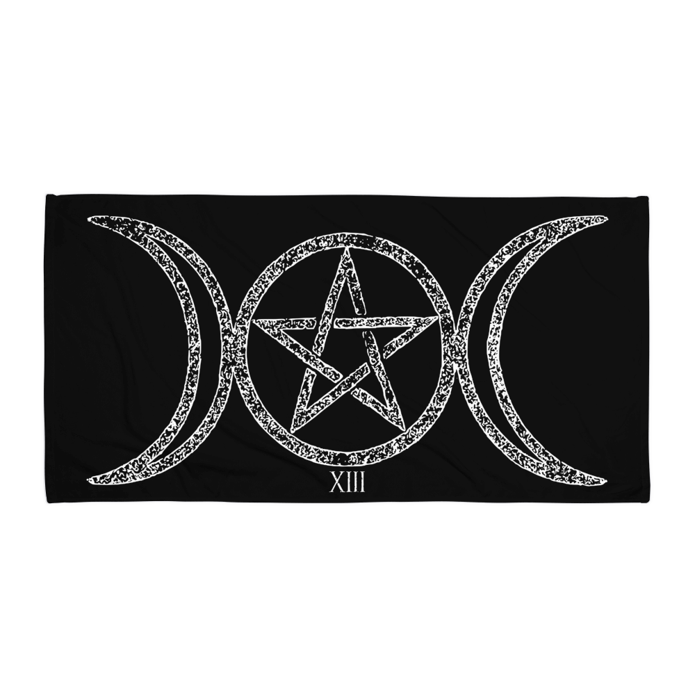 "TRIPLE MOON GODDESS" BEACH TOWEL