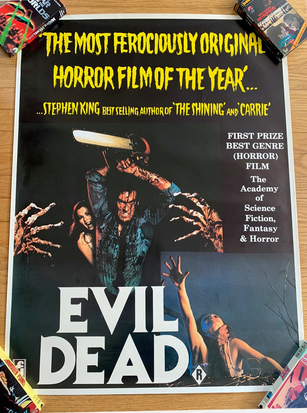 1983 THE EVIL DEAD Original Australian One Sheet Movie Poster