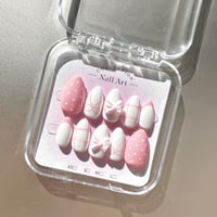 Image 3 of [Juwunni] Pink Picnic Nails