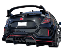 FK8 v2.2 Full rear diffuser (1 left!)