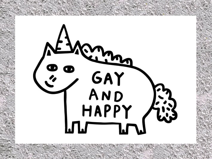 Image of Gay and Happy Print 