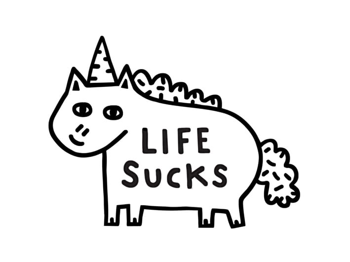 Image of Life Sucks Print