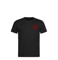 T-shirt logo lato cuore nera