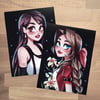 TIFA & AERITH • Art Print Set (Final Fantasy 7)