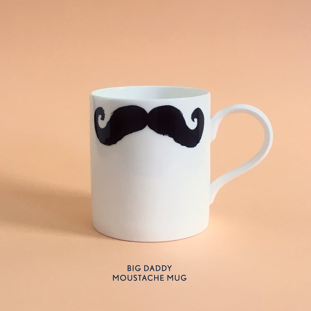 Image of Big Daddy Moustache Mug: INSPECTOR POIROT & MAURICE 