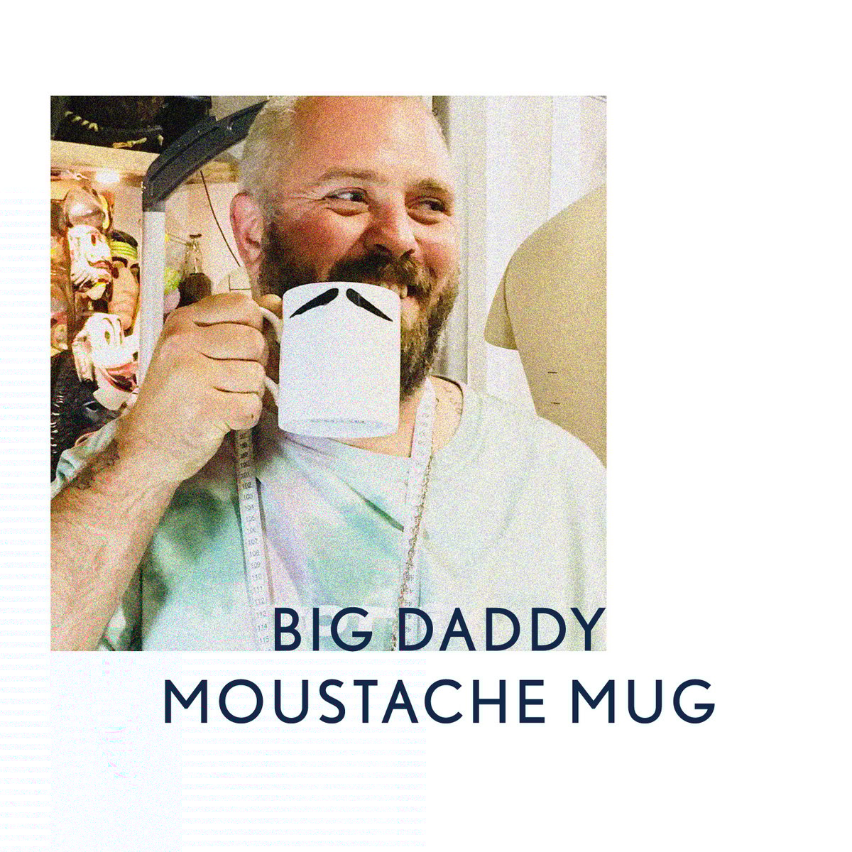 Image of Big Daddy Moustache Mug: INSPECTOR POIROT & MAURICE