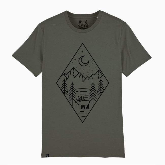 Night Elk T-Shirt Organic Cotton